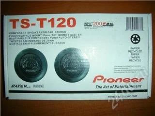 Лот: 70731. Фото: 1. Динамики (пищалки) Pioneer TS-T120. Акустика автомобильная