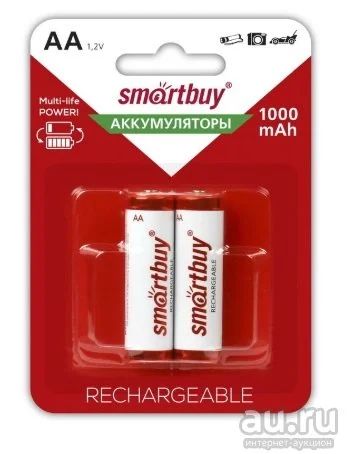 Лот: 16167027. Фото: 1. Аккумуляторные батарейки SmartBuy... Батарейки, аккумуляторы, элементы питания