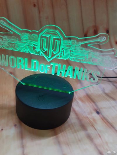Лот: 17966006. Фото: 1. Ночник world of thanks. Настольные лампы и светильники