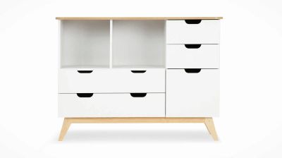 Лот: 23759556. Фото: 1. Комод Villy, цвет Белый Дуб. Шкафы, стеллажи, комоды