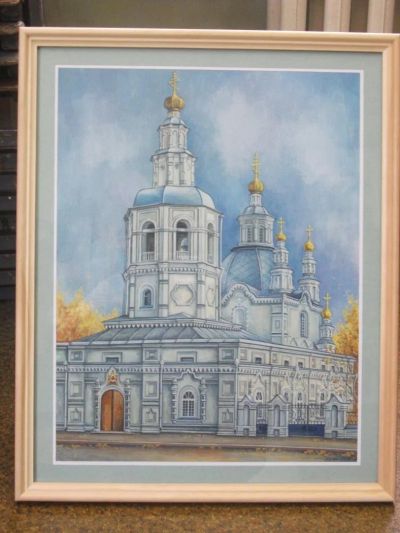 Лот: 5071068. Фото: 1. "Покровский собор в Красноярске... Картины, гравюры