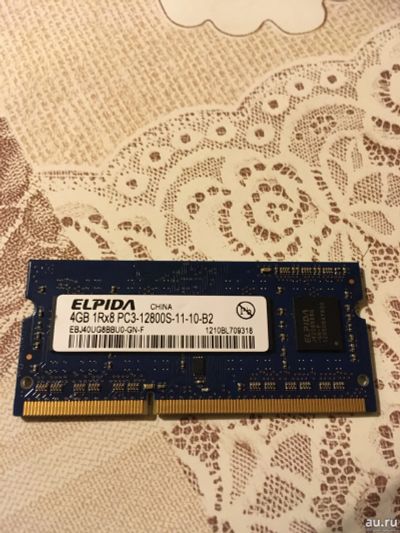 Лот: 16484188. Фото: 1. Elpida 4GB 1Rx8 PC3-12800S-11-10-B2... Оперативная память