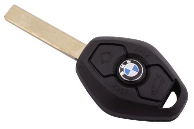 Лот: 19307104. Фото: 1. Ключ зажигания с чипом для BMW... Автомобильные сигнализации