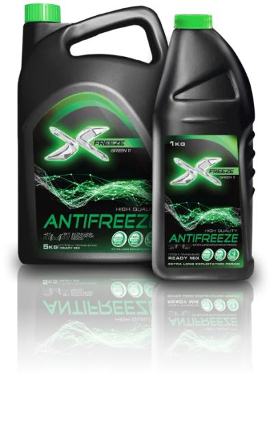 Лот: 18383838. Фото: 1. Антифриз X-FREEZe GREEN 11 G11... Масла, жидкости