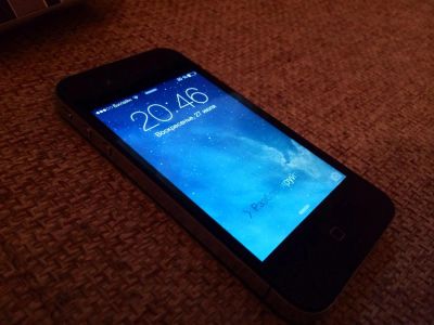 Лот: 8205345. Фото: 1. Apple iPhone 4 черный 16GB в полном... Смартфоны
