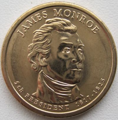 Лот: 6724406. Фото: 1. США 1 доллар 2008. 5-й президент... Америка