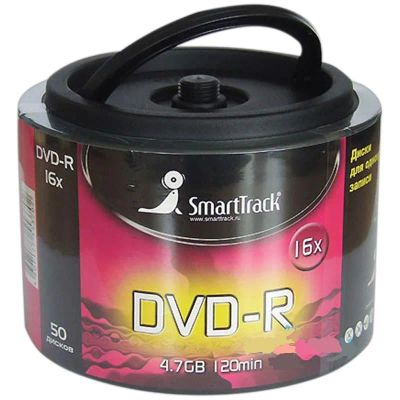 Лот: 5181659. Фото: 1. Диск DVDR SmartTrack 4.7Gb 16x... CD, DVD, BluRay