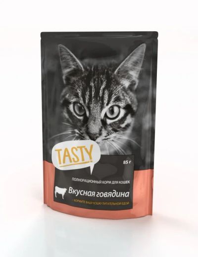 Лот: 13964093. Фото: 1. Tasty (Тэсти) Говядина в желе... Корма