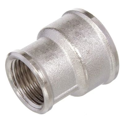 Лот: 24330857. Фото: 1. Муфта 1" 1/4х2", никель, РосТурПласт. Фитинги, подводка