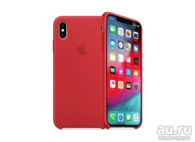 Лот: 13866056. Фото: 1. iPhone X Silicone Case Red. Чехлы, бамперы