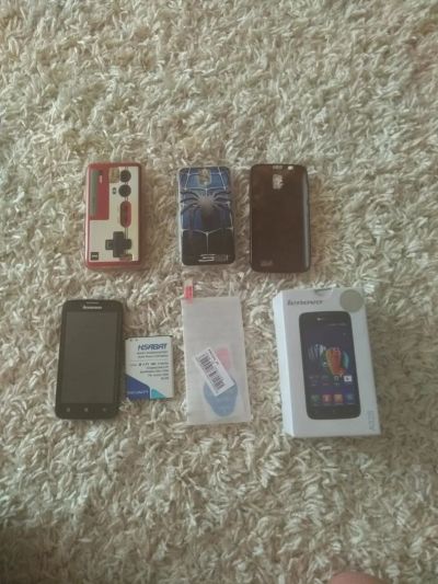 Лот: 11128819. Фото: 1. Lenovo A328 Black + Аксессуары. Смартфоны