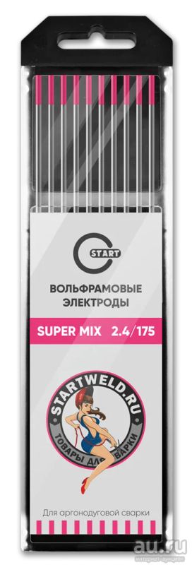 Лот: 17428512. Фото: 1. Вольфрам START SUPER MIX d=2,4мм... Электроды, проволока для сварки