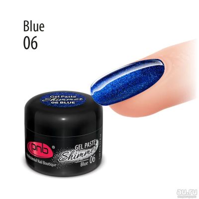 Лот: 6203294. Фото: 1. Гель-паста синяя Shimmer Gel Paste... Украшения, дизайн ногтей