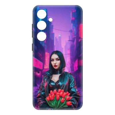 Лот: 25133652. Фото: 1. Чехол Krutoff Soft Case "Киберпанк... Чехлы, бамперы