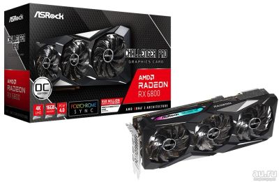 Лот: 18555432. Фото: 1. Видеокарта ASRock Radeon RX 6800... Видеокарты