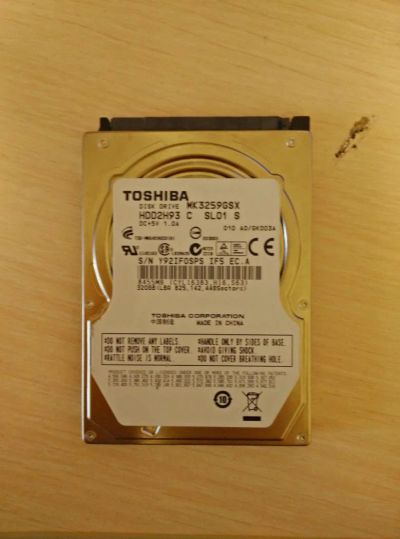 Лот: 5299431. Фото: 1. hdd toshiba 320gb. Жёсткие диски (HDD)