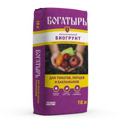 Лот: 24692071. Фото: 1. Грунт Богатырь, для томатов, перцев... Грунты, удобрения