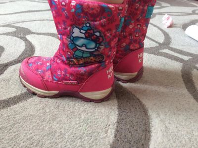 Лот: 10003304. Фото: 1. Сапоги зимние Hello kitty (мембрана... Сапоги