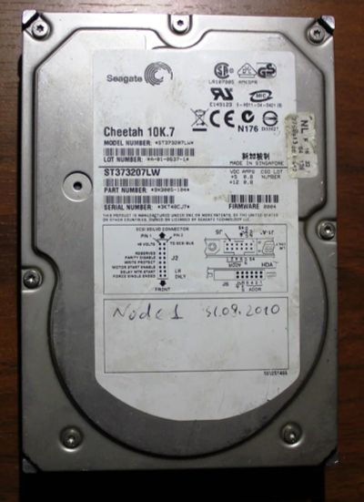 Лот: 8844186. Фото: 1. Жесткий диск st373207lw st373207... Жёсткие диски (HDD)