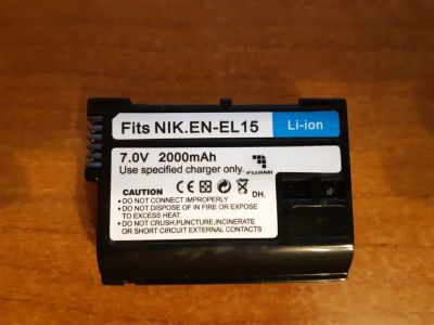 Лот: 15322407. Фото: 1. Аккумулятор Fujimi EN-EL15 для... Аккумуляторы, зарядные