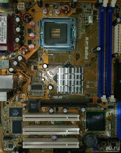 Лот: 9449073. Фото: 1. Материнская плата Asus P5PE-VM. Материнские платы