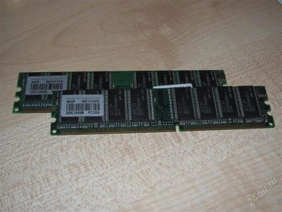 Лот: 2496909. Фото: 1. Память NCP DDR PC3200 2x256MB. Оперативная память