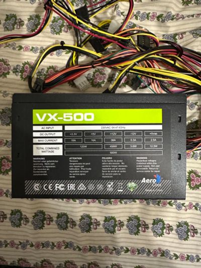 Лот: 21142300. Фото: 1. Блок питания Aerocool vx 500. Корпуса, блоки питания