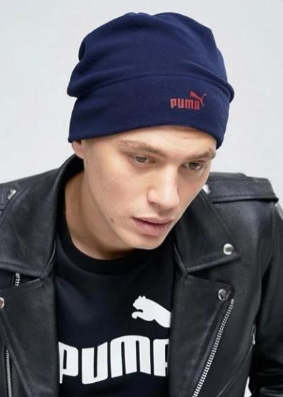 Лот: 9740799. Фото: 1. шапка Puma теплая флисовая синяя. Головные уборы