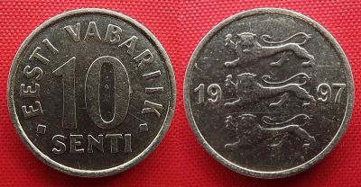 Лот: 25430751. Фото: 1. (№4988-Х254/20/LF) 10 сентов 1997... Страны СНГ и Балтии