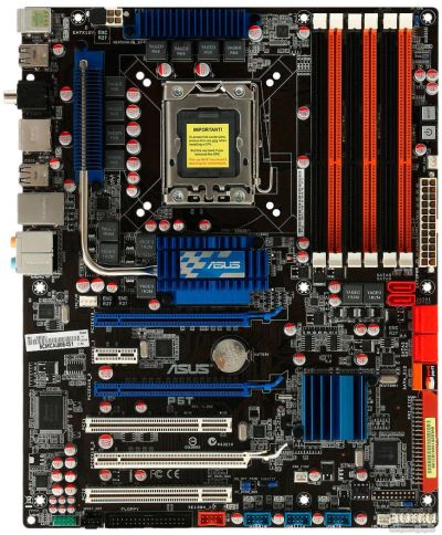 Лот: 9842706. Фото: 1. Asus P6T SE + Xeon X5670 (2.93... Материнские платы