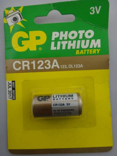 Лот: 10328686. Фото: 1. GP CR123A Батарейка. Новая!!!. Батарейки, аккумуляторы, элементы питания