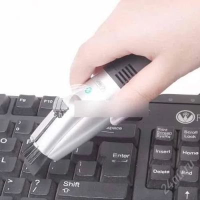 Лот: 1369992. Фото: 1. USB пылесос с белой подсветкой... Другое (аксессуары)