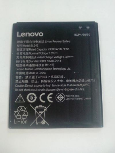 Лот: 12593259. Фото: 1. Z444 . АКБ Lenovo A6000 BL242... Аккумуляторы