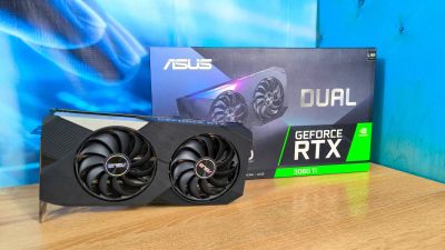 Лот: 25804929. Фото: 1. Видеокарта RTX 3060 Ti Asus с... Видеокарты