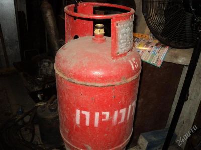 Лот: 1504116. Фото: 1. баллон пропановый-27L. Баллоны, газ в баллонах