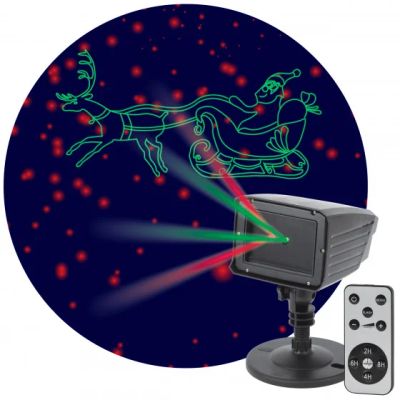Лот: 18315884. Фото: 1. Проектор Laser ЭРА &quot;Дед Мороз... Гирлянды, шарики, новогодние аксессуары