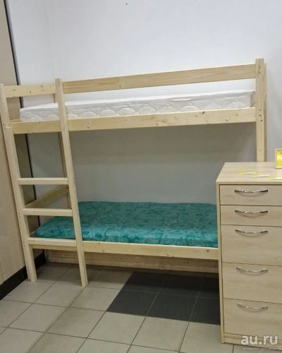 Лот: 14999070. Фото: 1. Двухъярусная кровать из сосны. Детские кровати и кроватки