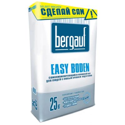 Лот: 6872947. Фото: 1. Bergauf Easy Boden. Пол самонивелирующийся... Смеси, шпатлевки, цемент