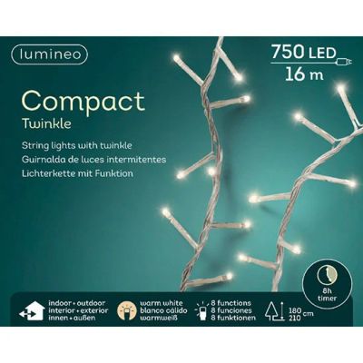 Лот: 16931577. Фото: 1. Гирлянда 16м LED compact twinkle... Гирлянды, шарики, новогодние аксессуары