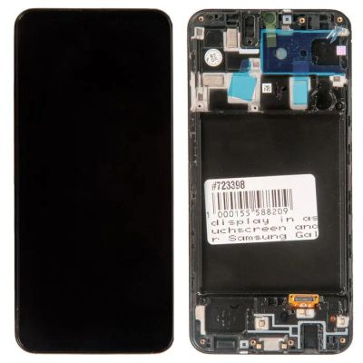 Лот: 15262183. Фото: 1. Дисплей Samsung Galaxy A20 (A205F... Дисплеи, дисплейные модули, тачскрины