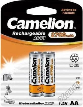 Лот: 5542308. Фото: 1. Аккумулятор AA Camelion 2700 mAh... Батарейки, аккумуляторы, элементы питания