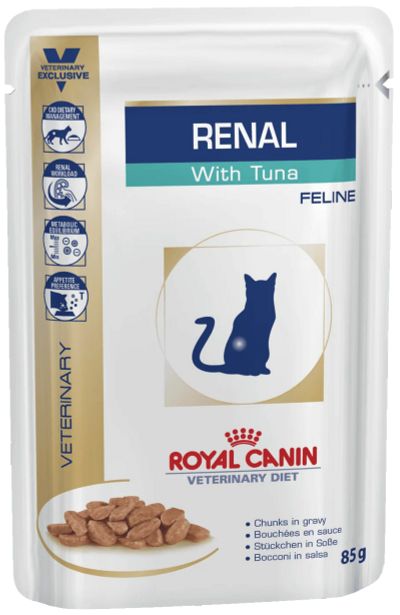 Лот: 15055786. Фото: 1. (Роял Канин) Renal Feline с тунцом... Корма