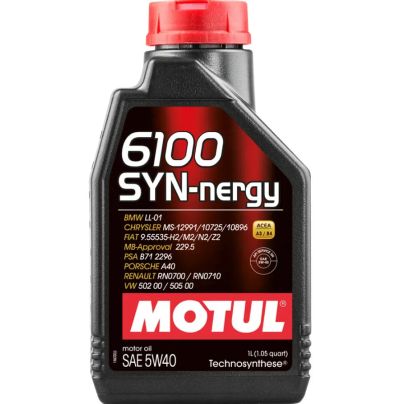 Лот: 20364095. Фото: 1. MOTUL 6100 Syn-nergy 5w40 SN... Масла, жидкости