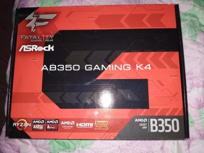 Лот: 13078703. Фото: 1. Материнская плата ASRock AB350... Материнские платы