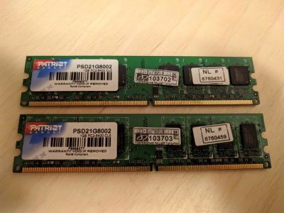Лот: 10761283. Фото: 1. Оперативная память DDR2 2gb Patriot... Оперативная память