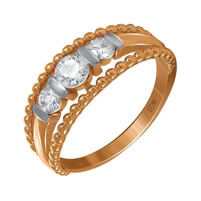 Лот: 23801465. Фото: 1. Кольцо TALANT из золота с бриллиантами. Кольца, перстни