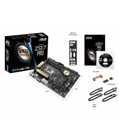 Лот: 8826870. Фото: 1. Asus Z97-PRO абсолютно новая... Материнские платы