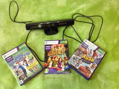 Лот: 4490660. Фото: 1. Cенсор kinect для xbox 360 оригинал... Игровые приставки, консоли