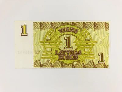 Лот: 23302588. Фото: 1. Банкнота. Латвия. 1 латвийский... Другое (банкноты)