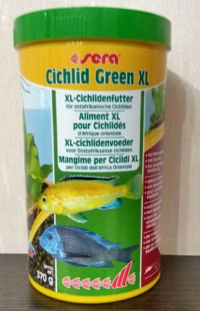 Лот: 10950787. Фото: 1. Корм Sera Cichlid Green XL (370... Корма